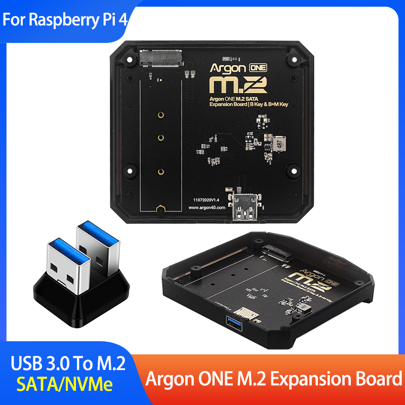 Argon One V3 M.2 Nvme Case - Argon ONE M.2 Genişletme Kartı USB