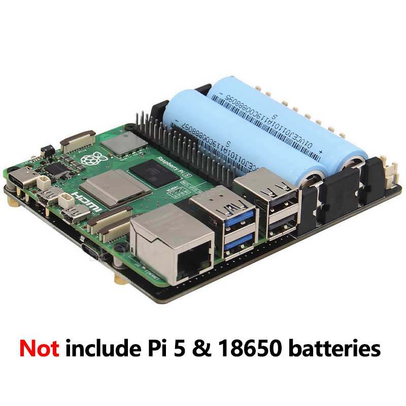 X1201 Raspberry Pi 5 UPS güç y - Raspberry Pi Uninterrupted Power Supply Ups 18650 incelemesi ve fiyatı