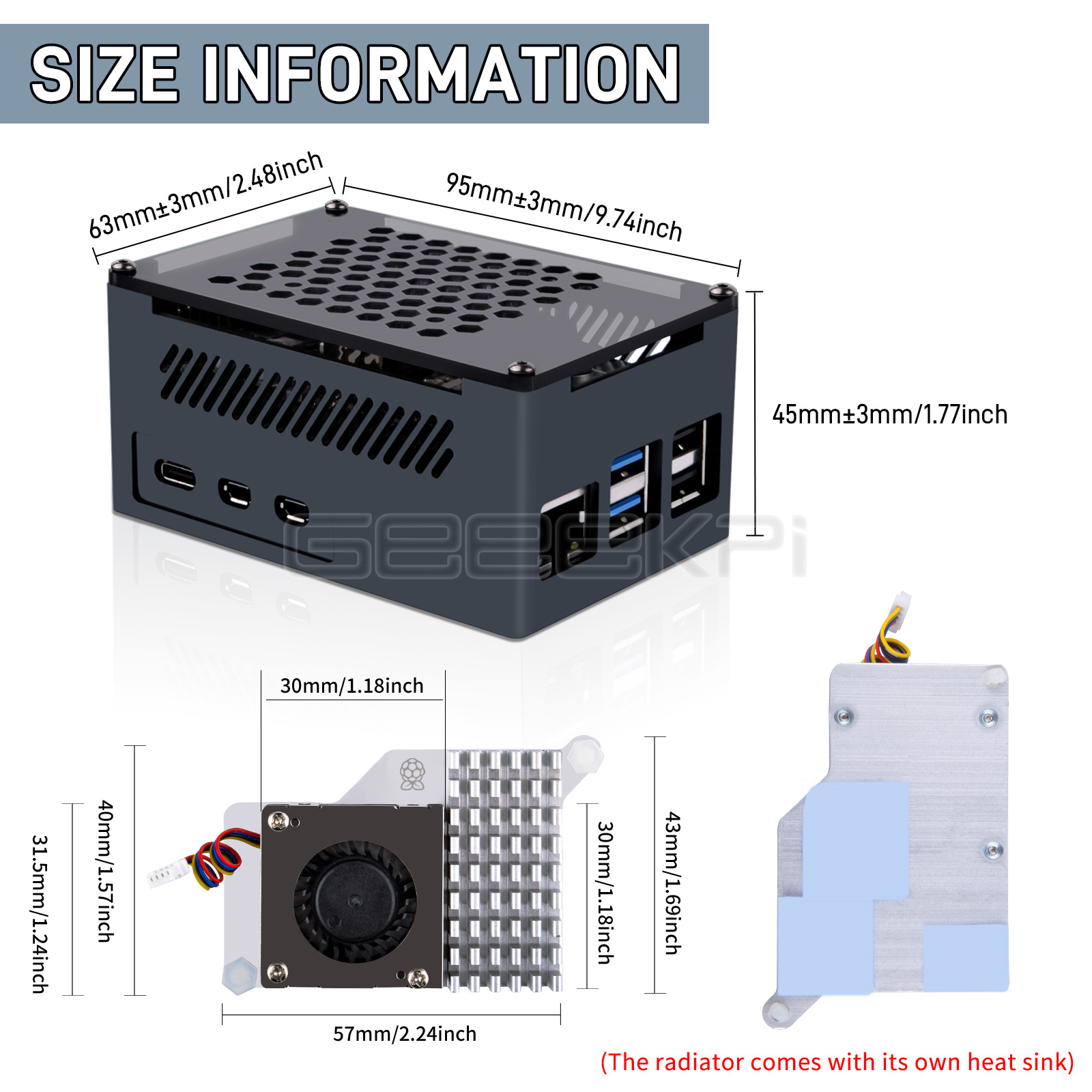 GeeekPi M.2 NVME M-key ve PoE+ - Argon One V3 M.2 Nvme Case incelemesi ve fiyatı