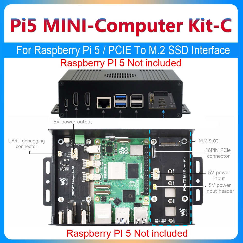 Raspberry Pi 5 Kutu Kasa Kiti- - Argon One V3 M.2 Nvme Case incelemesi ve fiyatı